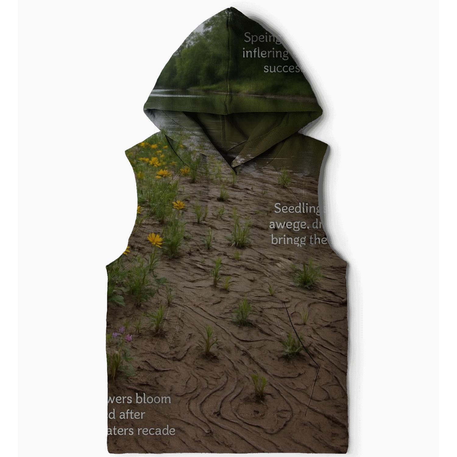 Post Flood Riverbank Wildflower Tapestry hoodies fashion