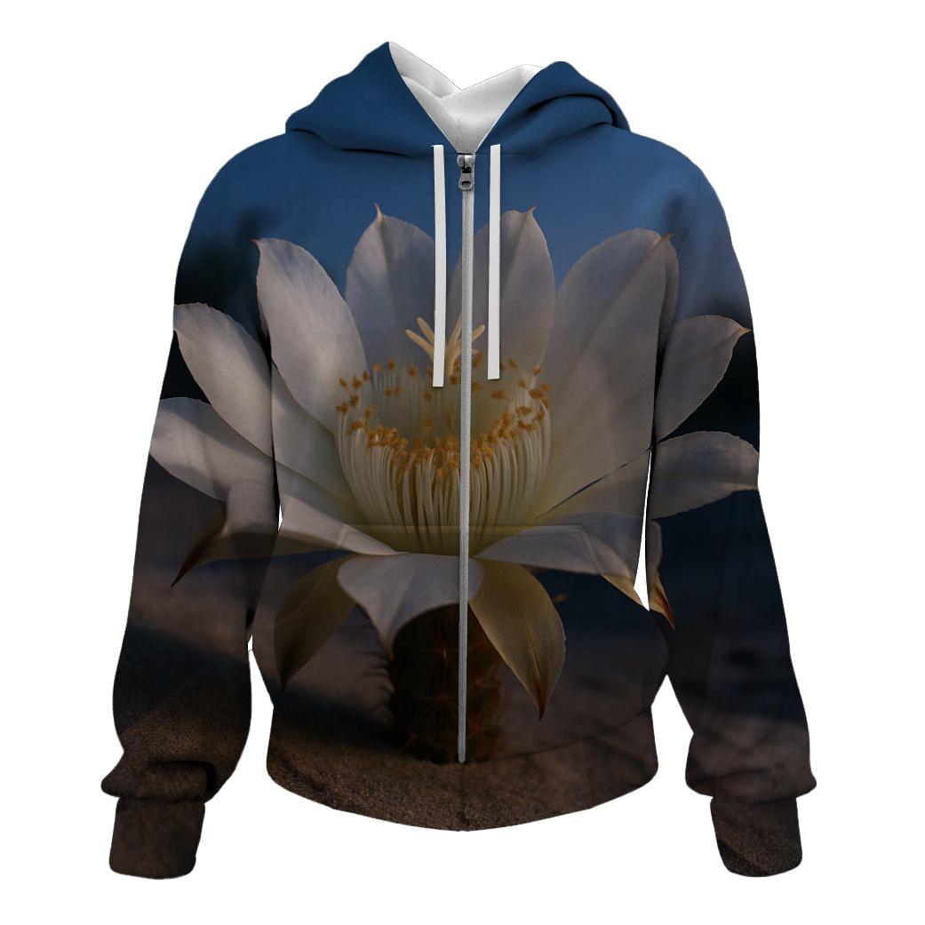 Desert Night Bloom Of Cactus Lily hoodie designs