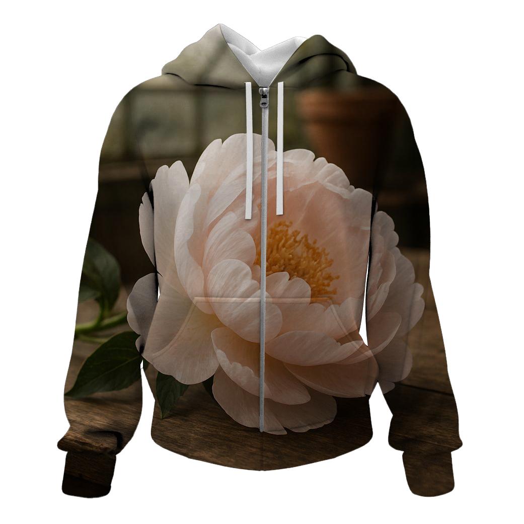Rice Paper Peony Conservatory Study hoodies fashion
