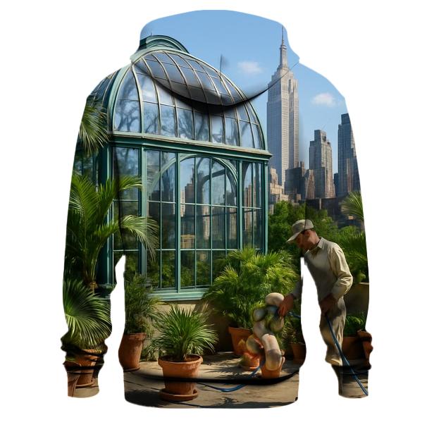 Midday Botanical Conservatory Framed Skyline graphic hoodies