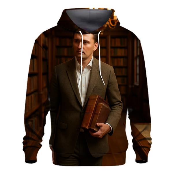 Historic Library Research Walk premium hoodies