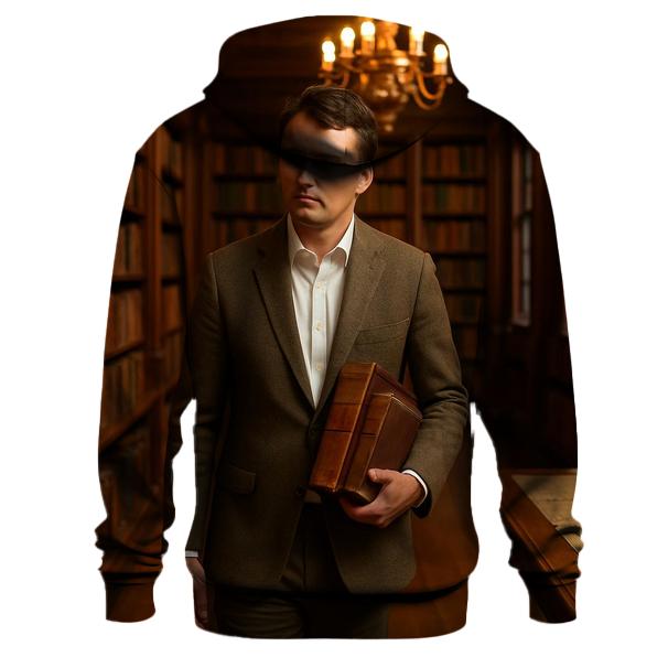 Historic Library Research Walk premium hoodies