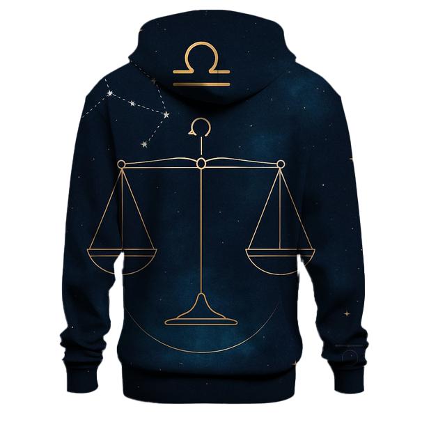 Libra Celestial Scales Constellation graphic hoodies