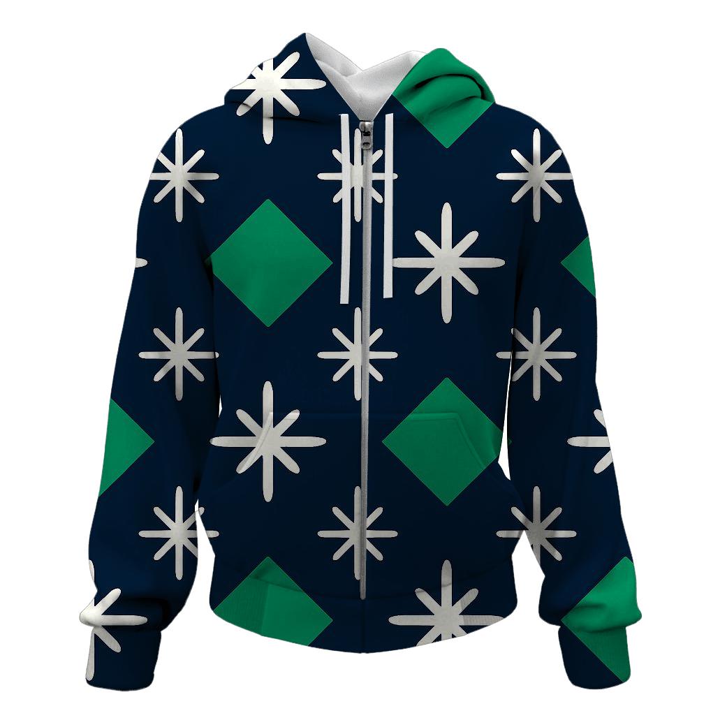 Nordic Star Grid designer hoodies