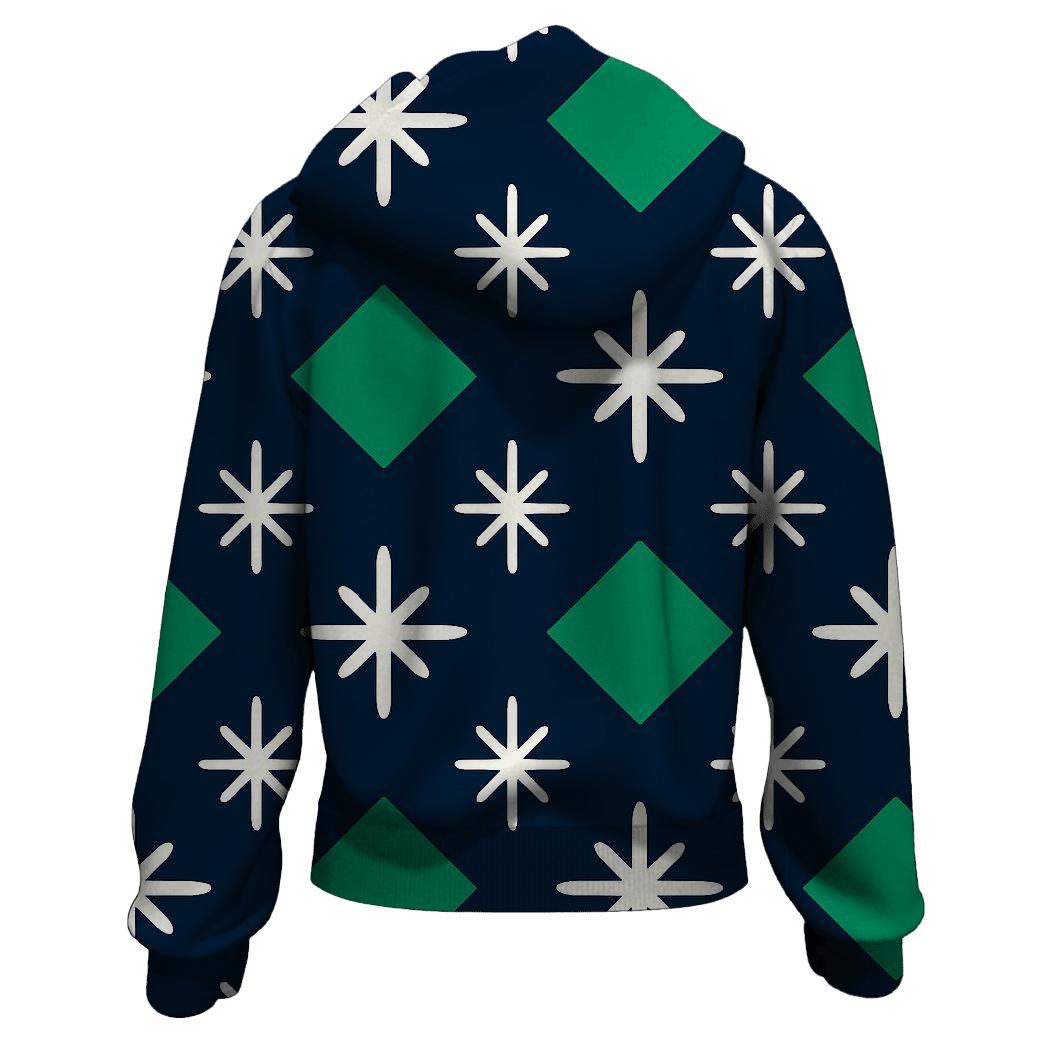 Nordic Star Grid designer hoodies