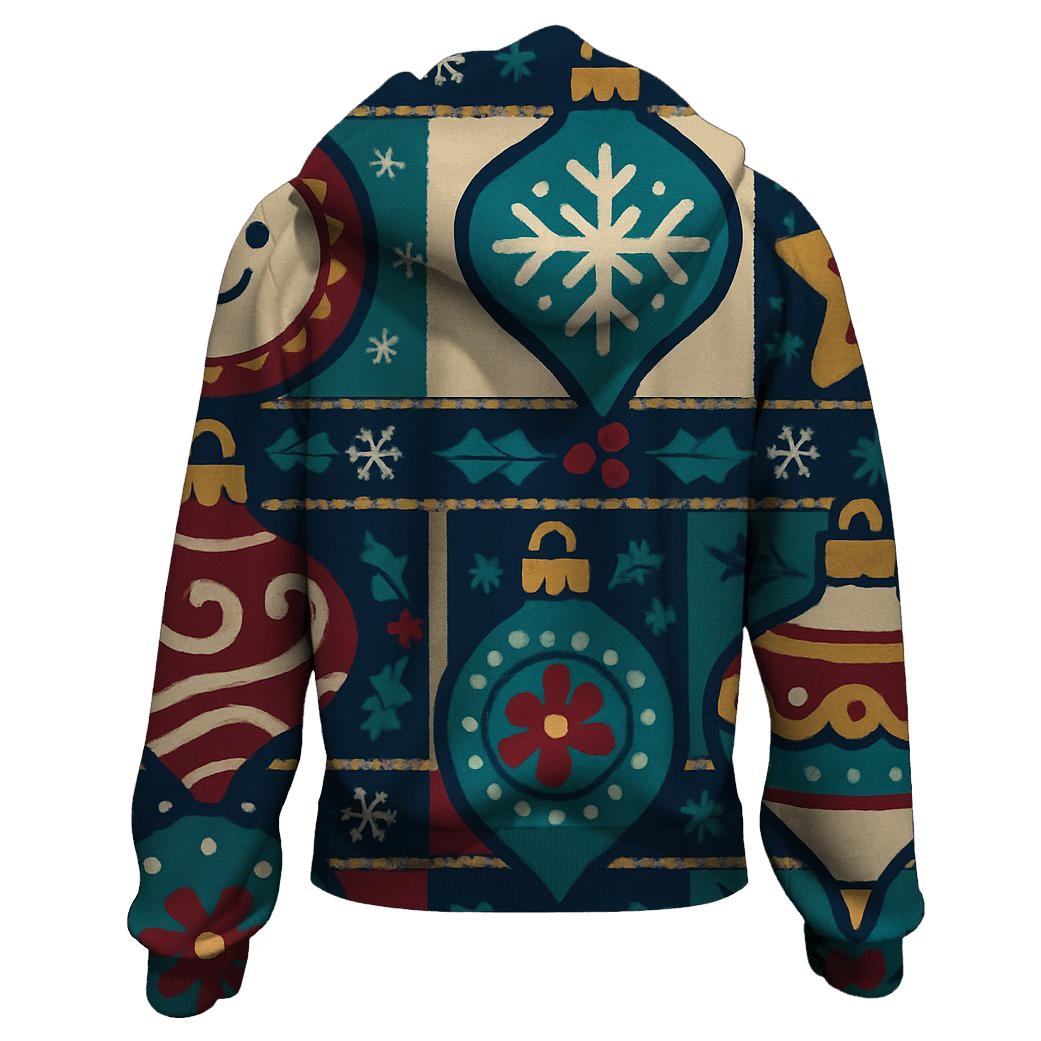Ornament Patchwork Carousel Design hoodie trends