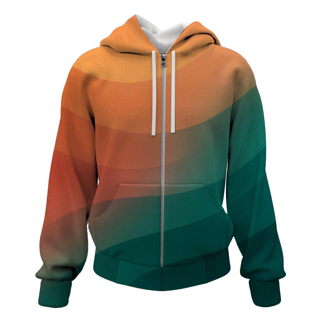 Radiant Oasis Flow hoodies fashion