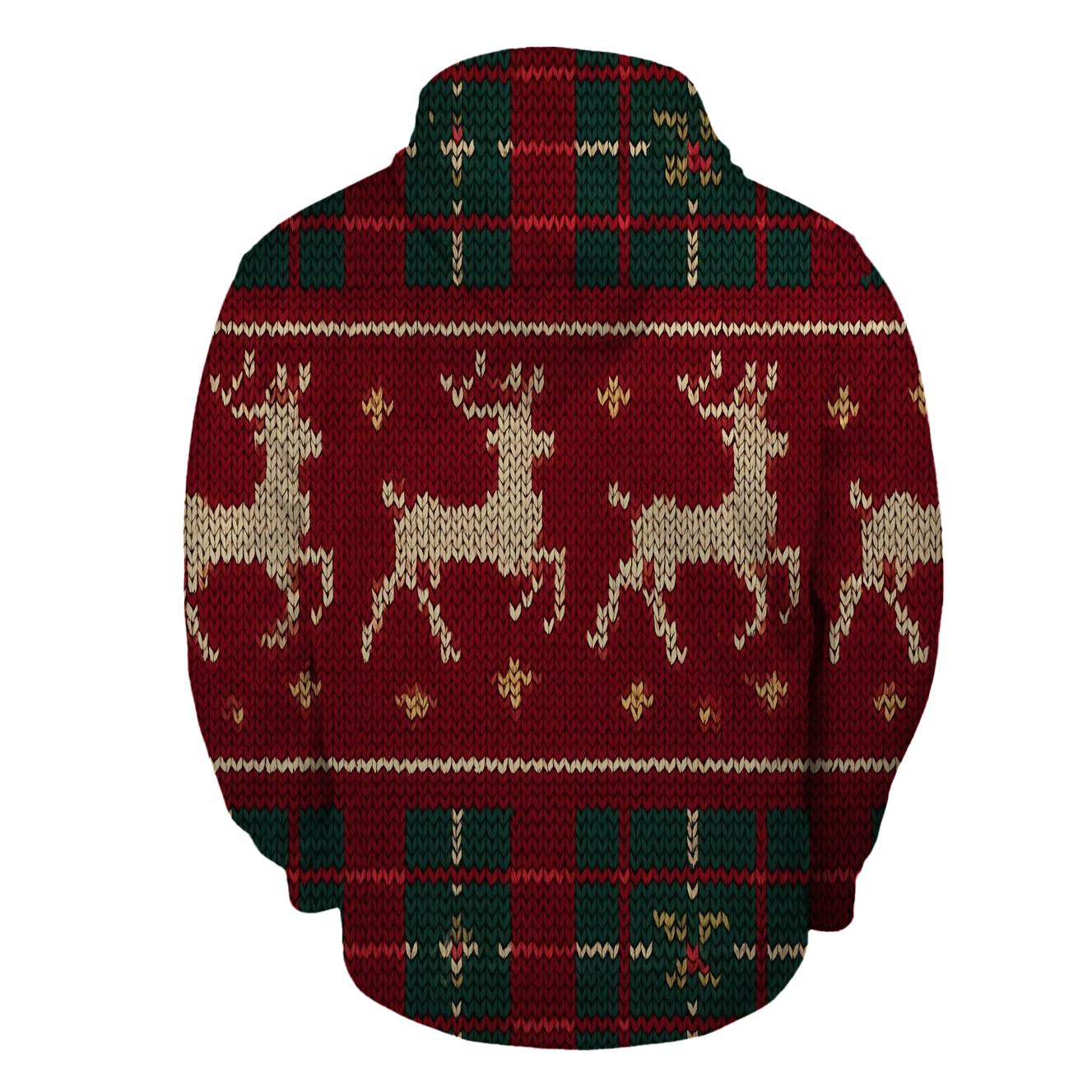 Tinsel Tartan Reindeer Band Design heavyweight hoodies