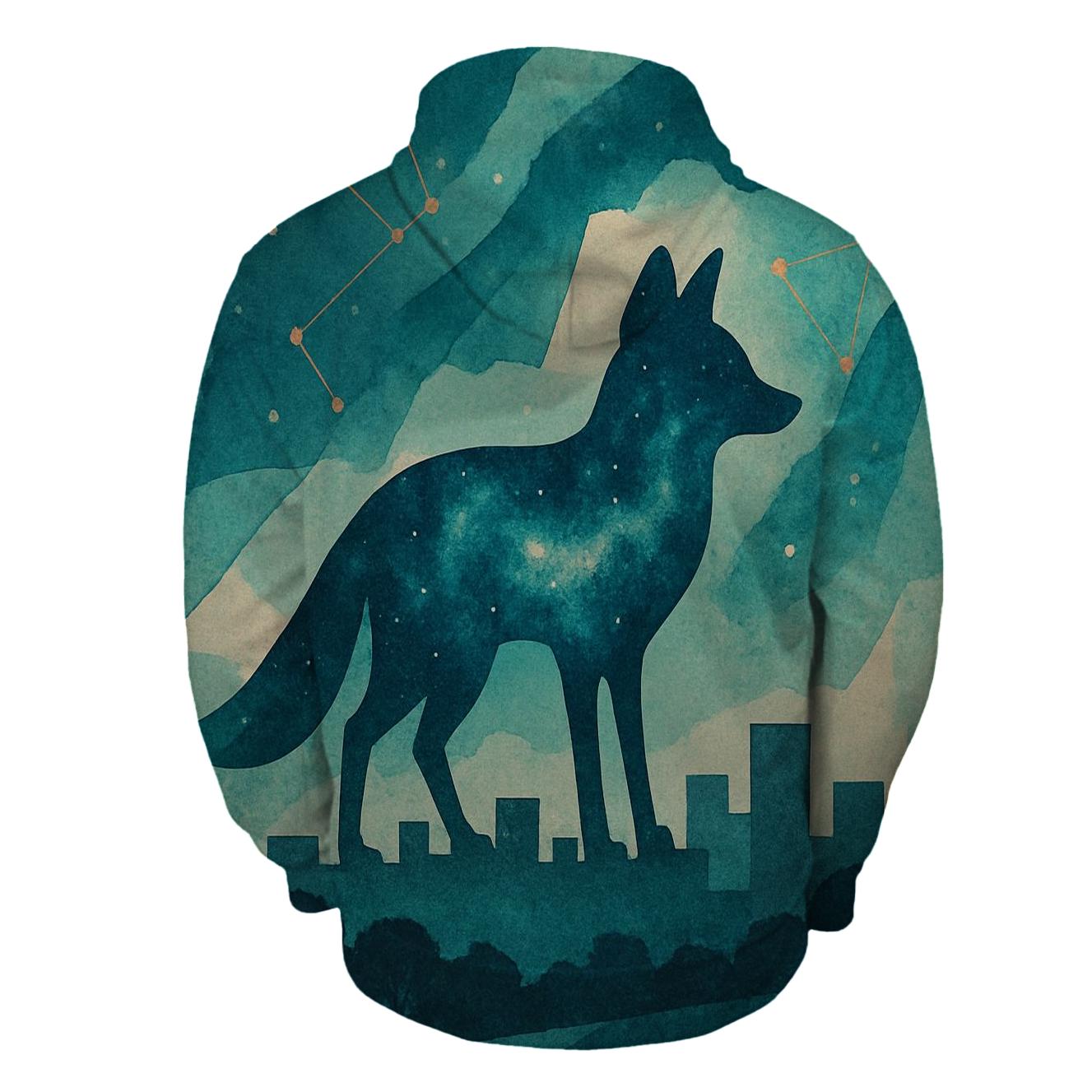 Nebula Collage Fox hoodies fashion
