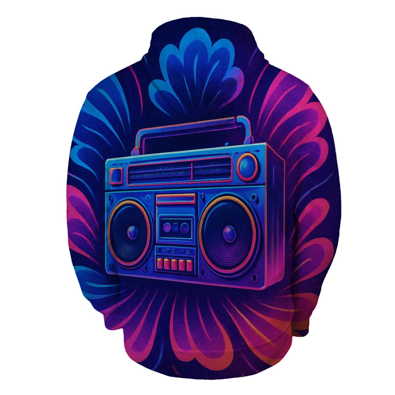 Retro Sonic Bloom embroidered hoodies