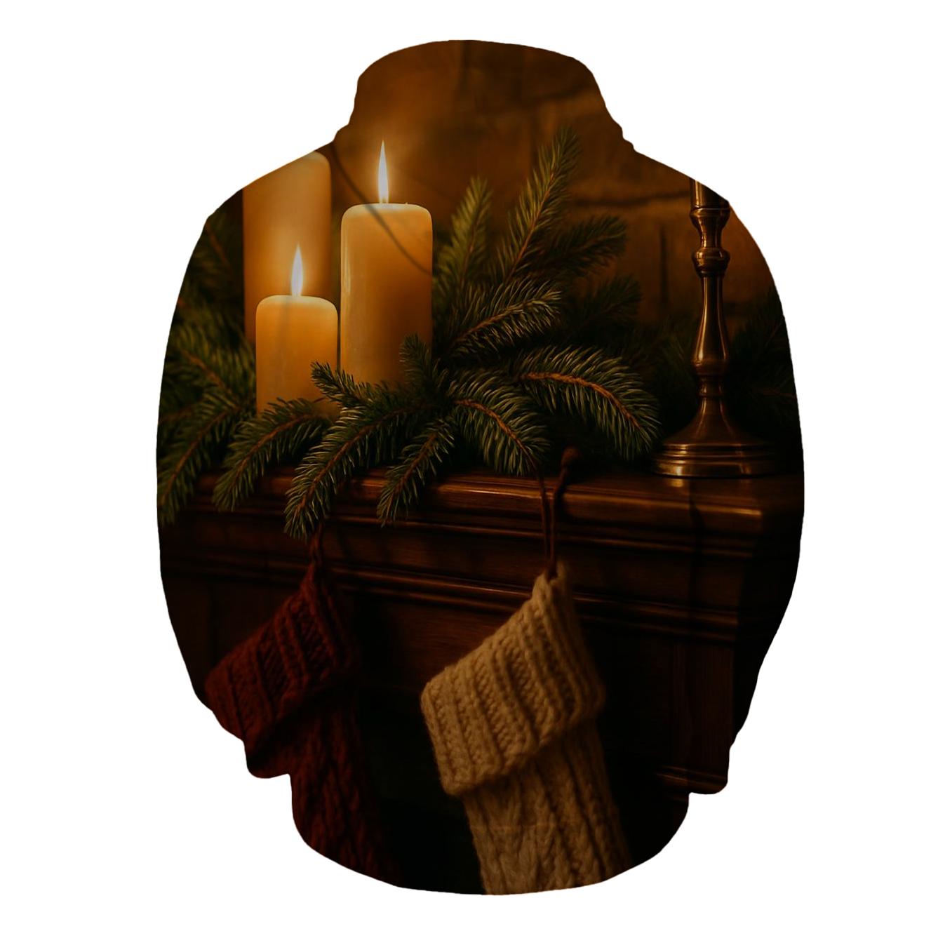 Whispers Of Evergreen Candlelight premium hoodies