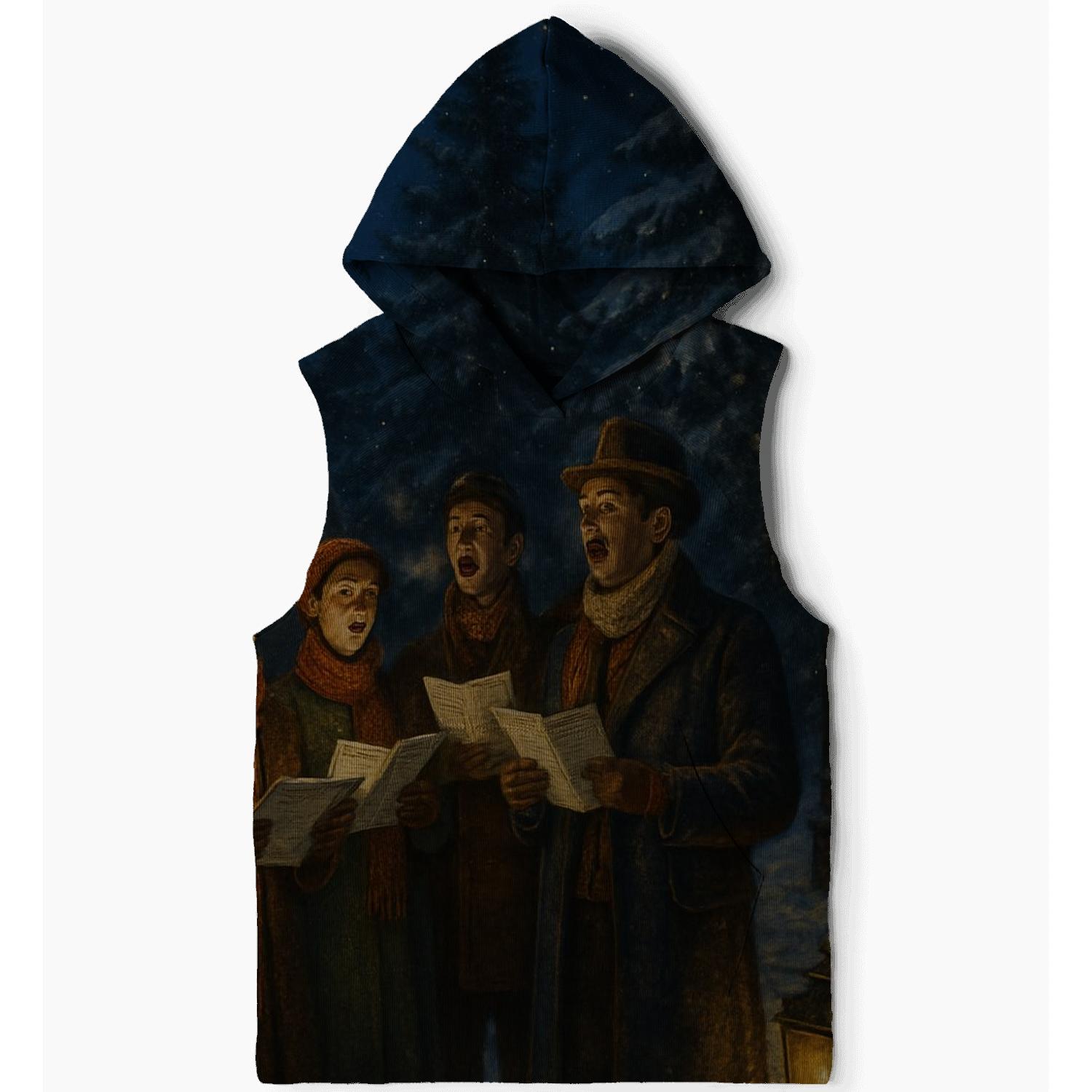 Midnight Carolers Beneath Evergreen Glow hoodie trends