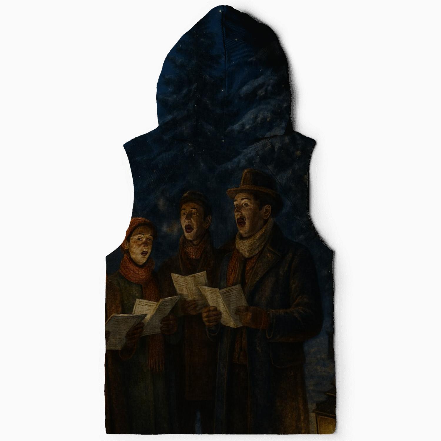 Midnight Carolers Beneath Evergreen Glow hoodie trends