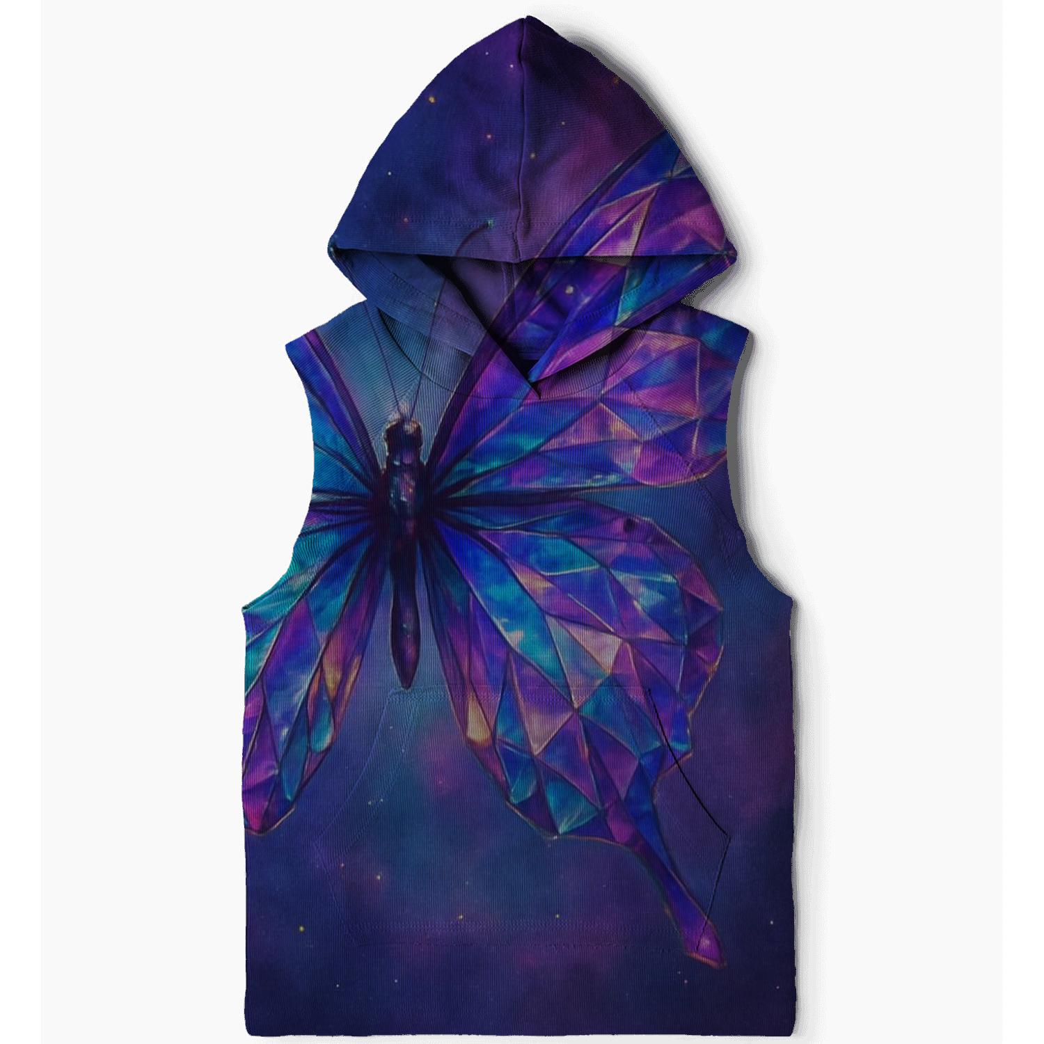 Celestial Prism Butterfly zip-up hoodies