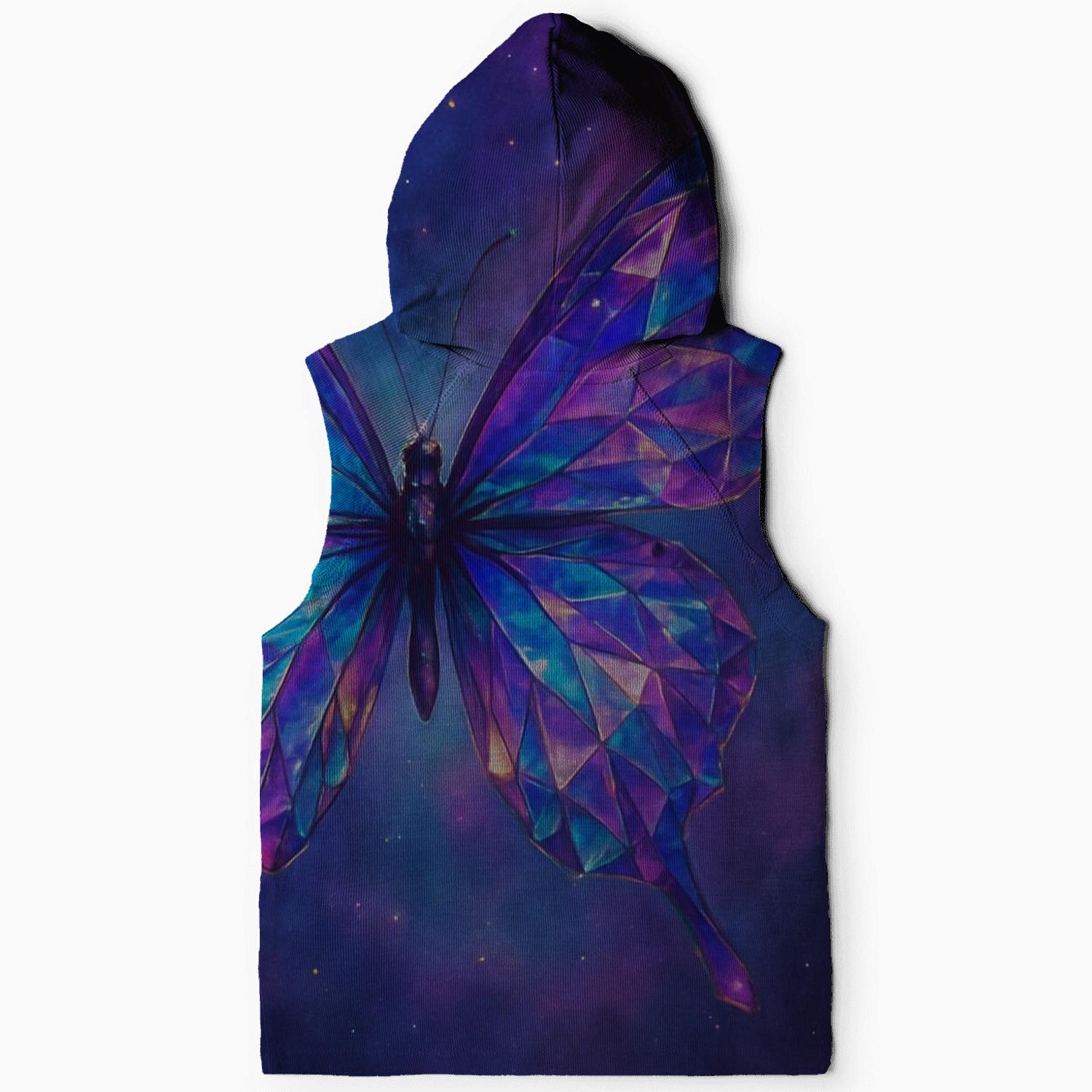 Celestial Prism Butterfly zip-up hoodies