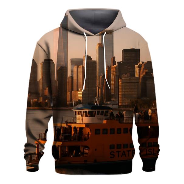 Sunrise Over The Financial District zip-up hoodies