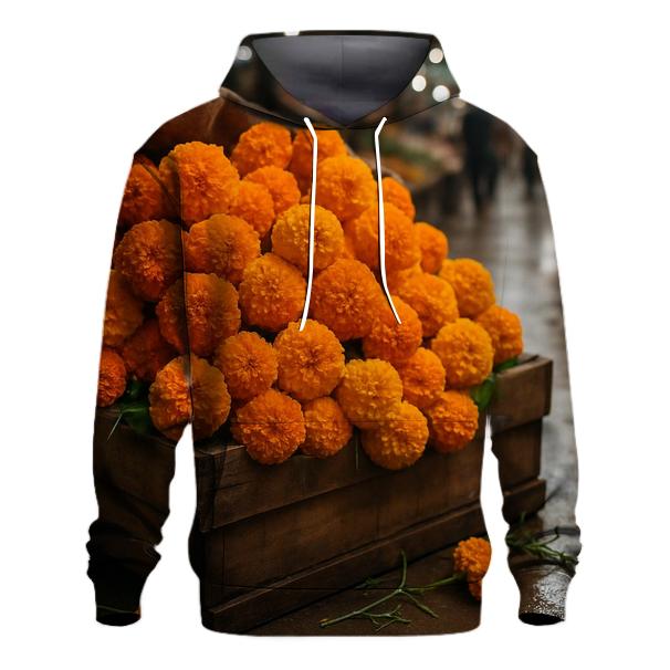 Wet Market Marigold Harvest embroidered hoodies