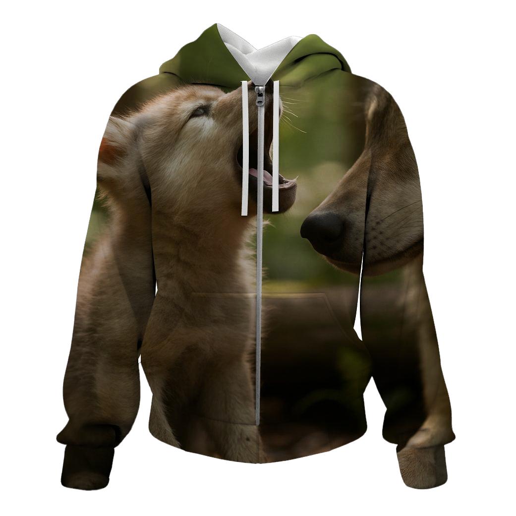 Pup Learning Call hoodie styles