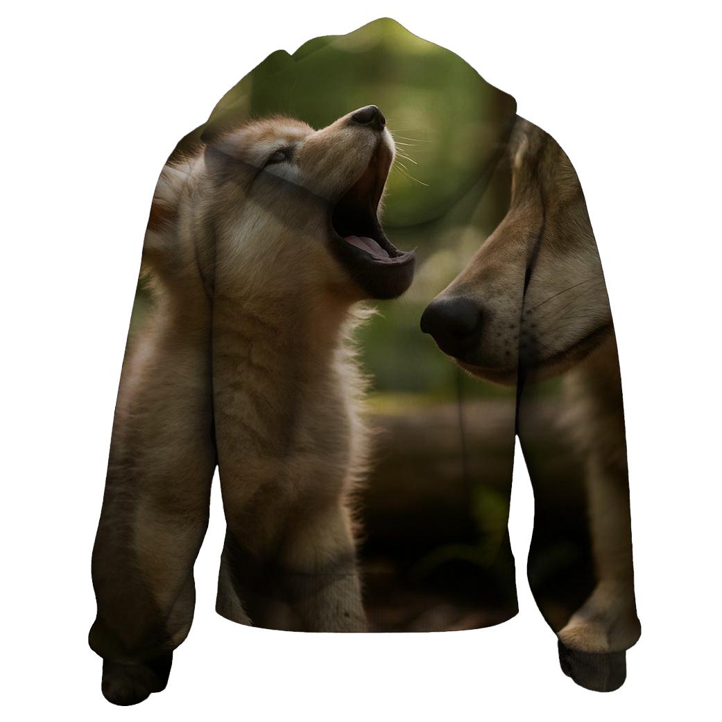 Pup Learning Call hoodie styles