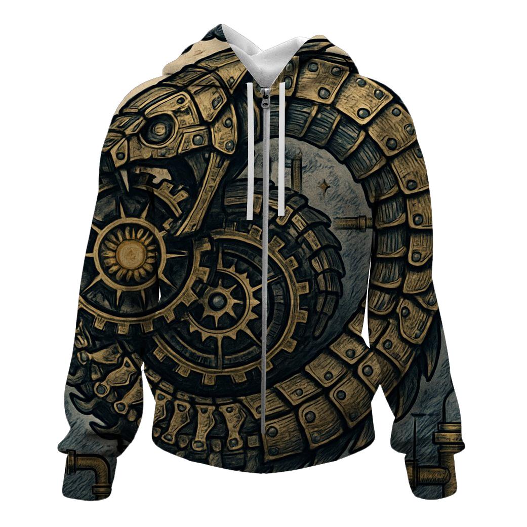 Clockwork Genesis Ouroboros custom hoodies