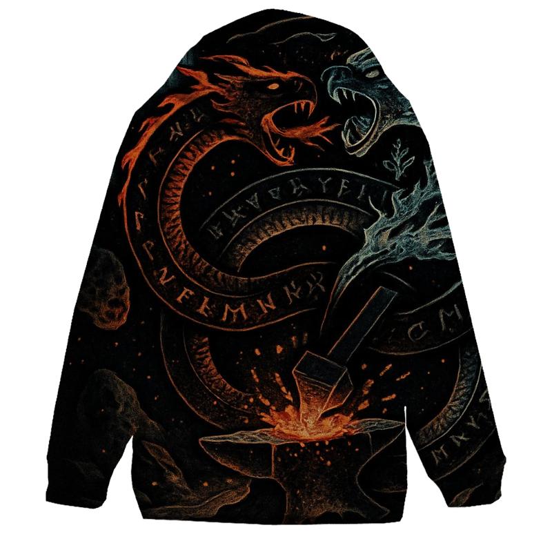 Cosmic Forge Ouroboros lightweight hoodies