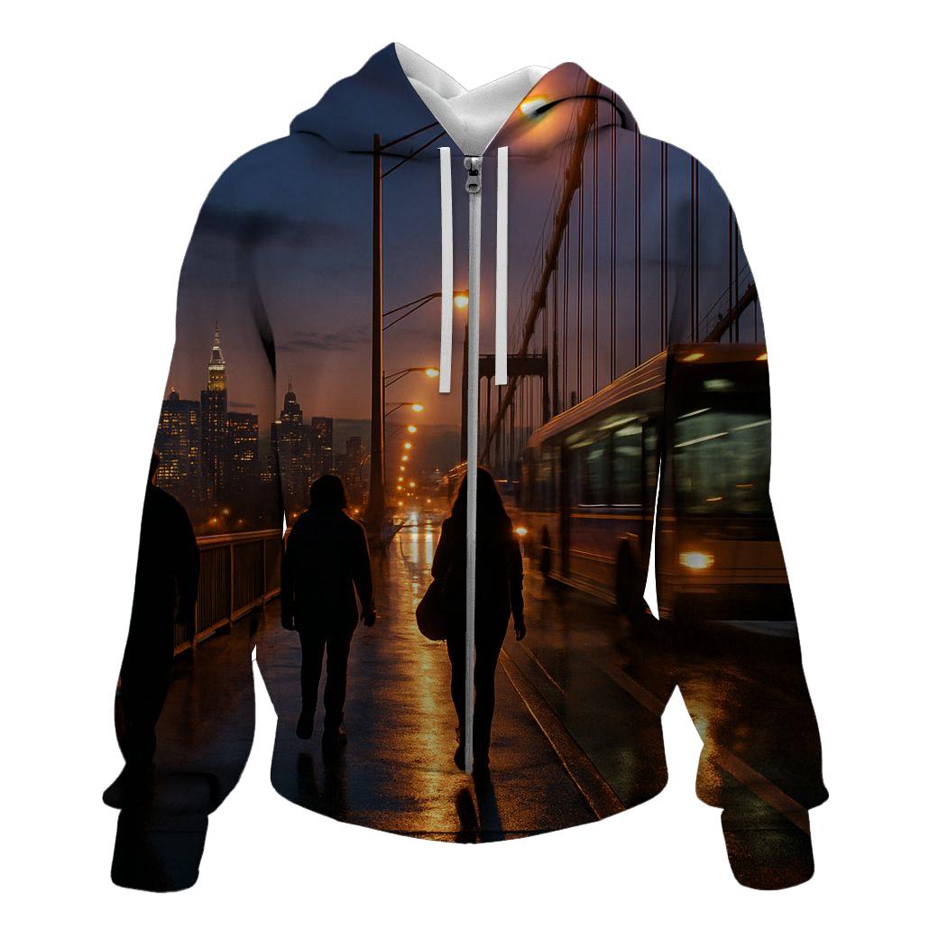 Triborough Twilight Commute custom hoodies