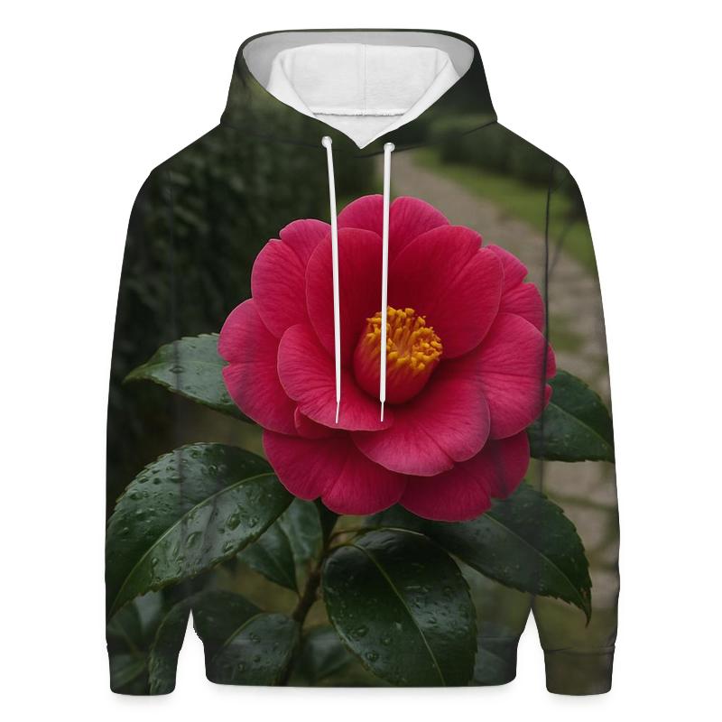 Tea Garden Camellia Study designer hoodies