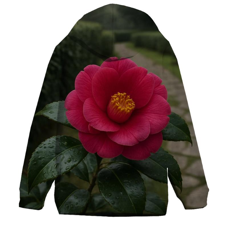 Tea Garden Camellia Study designer hoodies