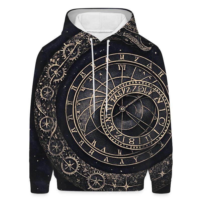 Celestial Ouroboros Clockwork lightweight hoodies