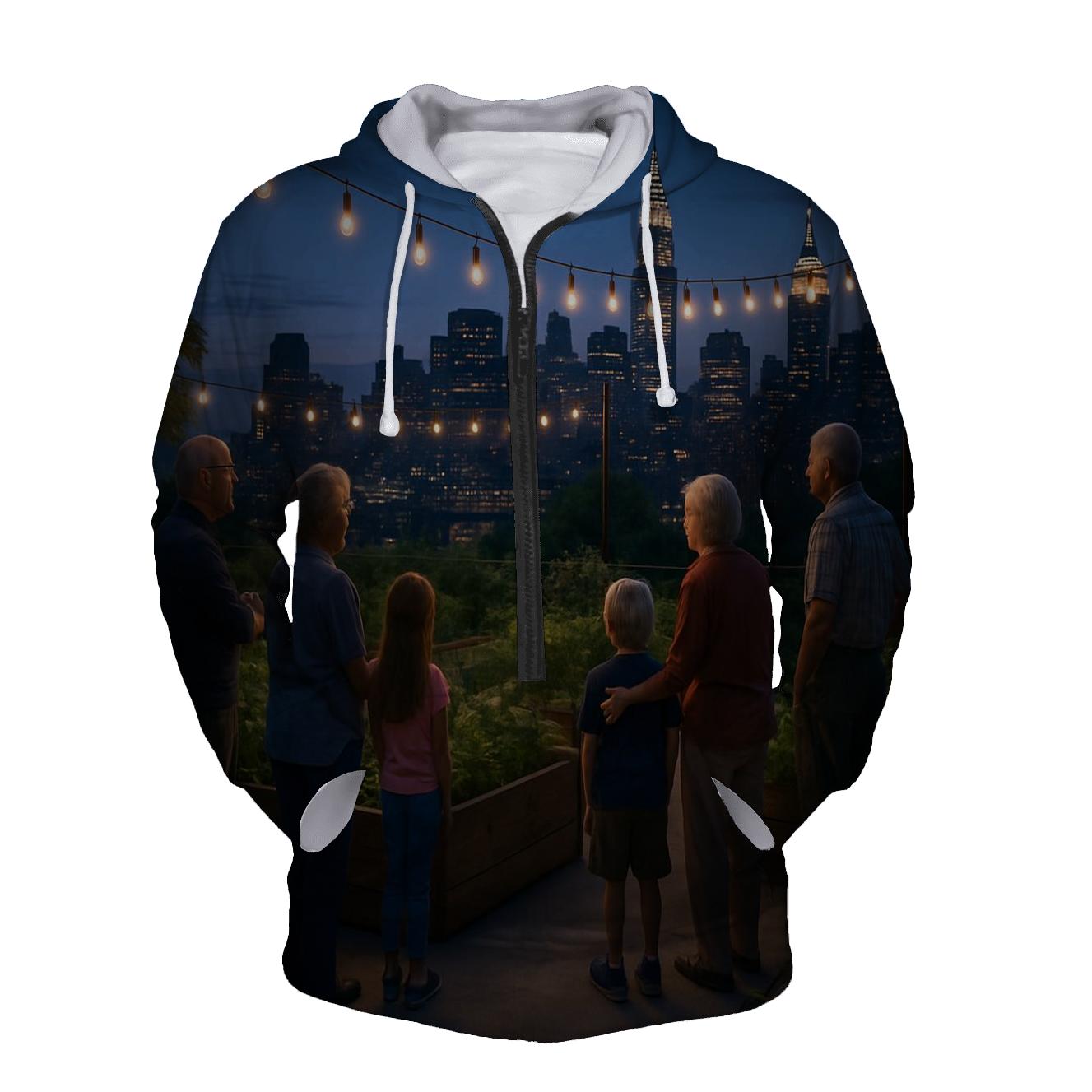 Rooftop Garden Twilight Observation pullover hoodies