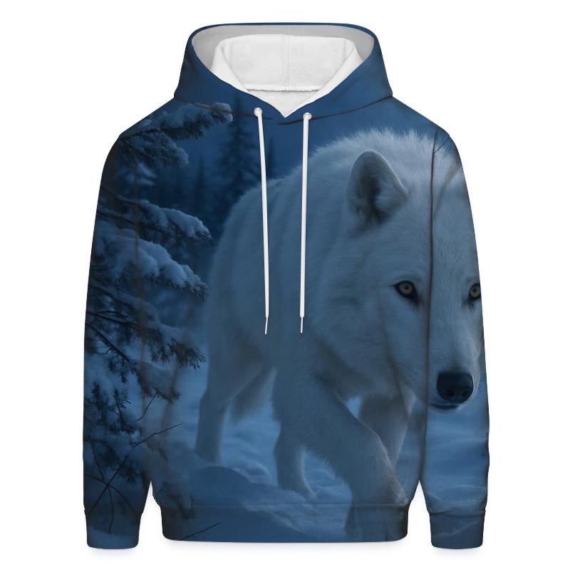 Silent Stalk Of The Arctic Wolf lightweight hoodies