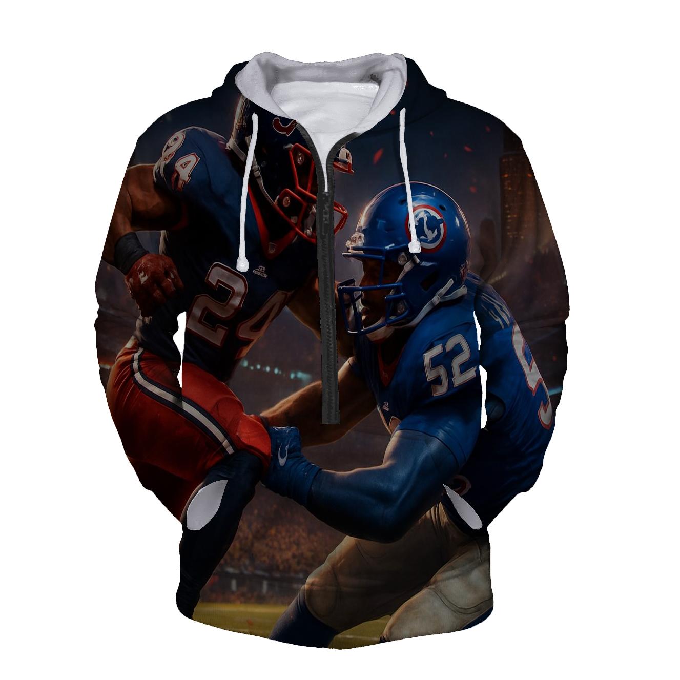 Braves Vs Cubs Gridiron Clash heavyweight hoodies
