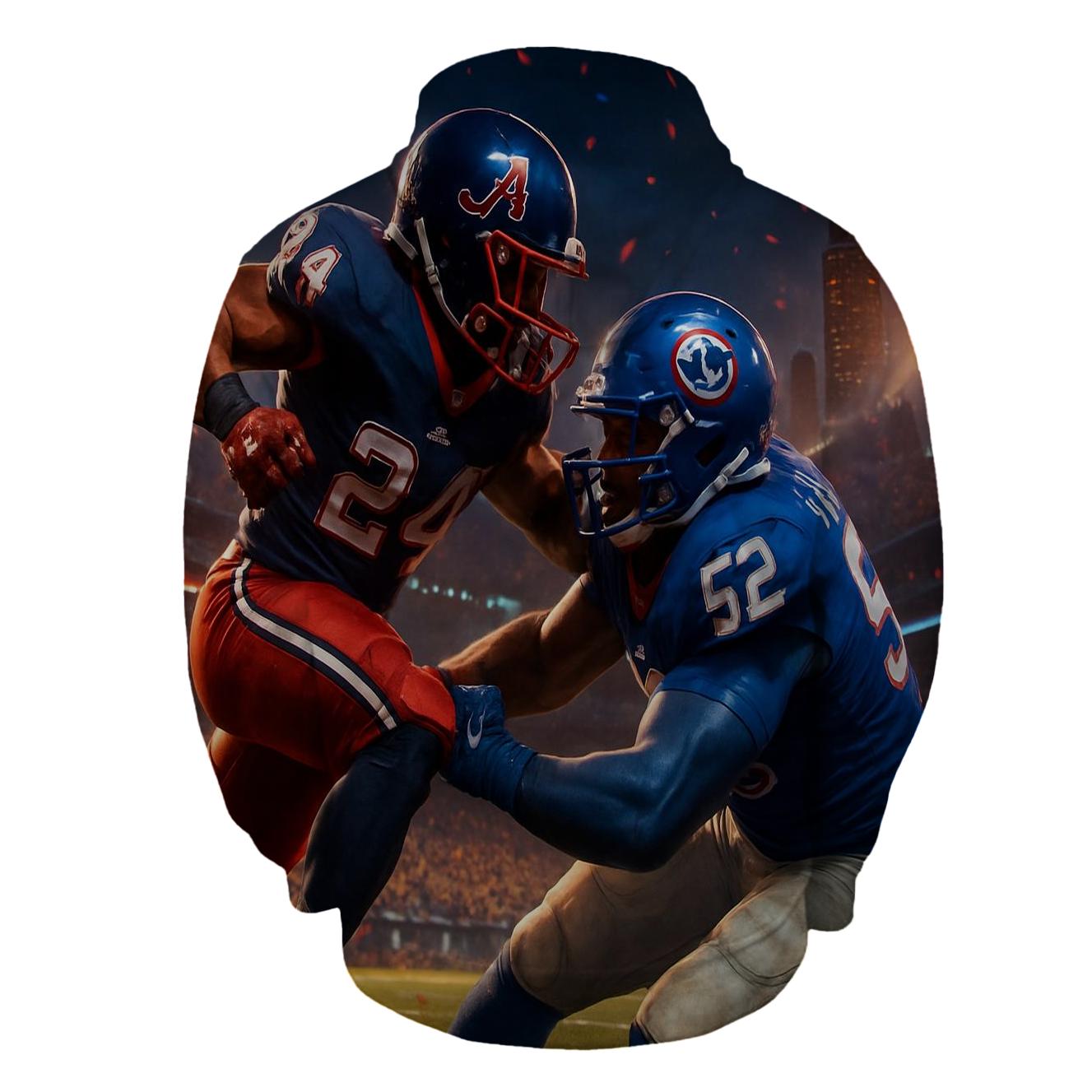 Braves Vs Cubs Gridiron Clash heavyweight hoodies