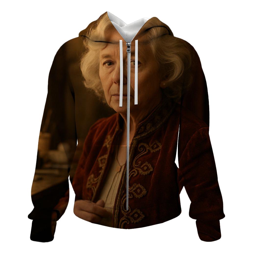 Polly Holliday On Stage Backstage Reflection zip-up hoodies