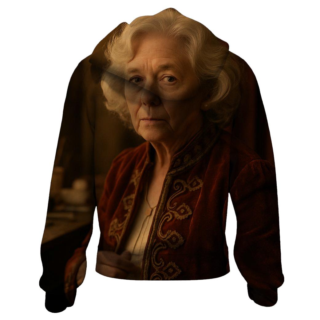 Polly Holliday On Stage Backstage Reflection zip-up hoodies