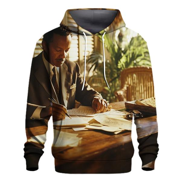 Graham Greene Writing In Jamaican Bungalow custom hoodies