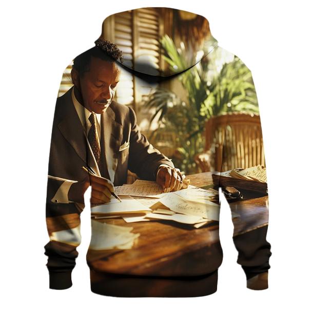 Graham Greene Writing In Jamaican Bungalow custom hoodies