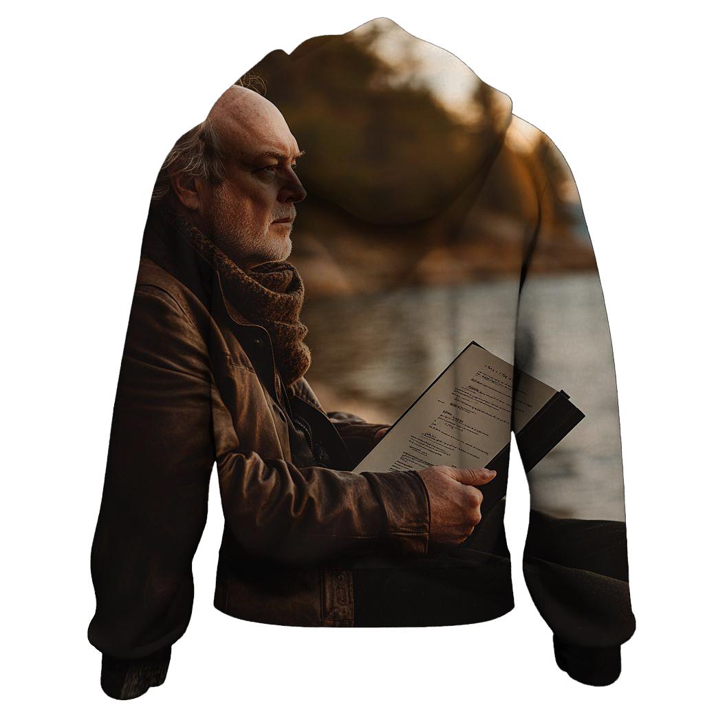Graham Greene Reflecting By Lake Superior pullover hoodies