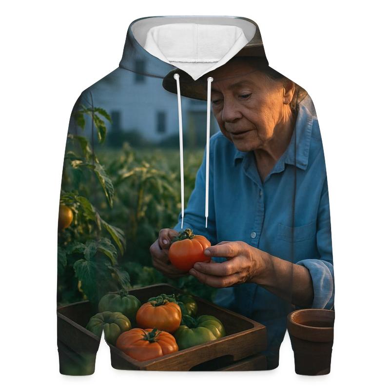 Polly Holliday Farmstead Morning designer hoodies