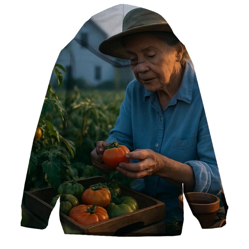Polly Holliday Farmstead Morning designer hoodies