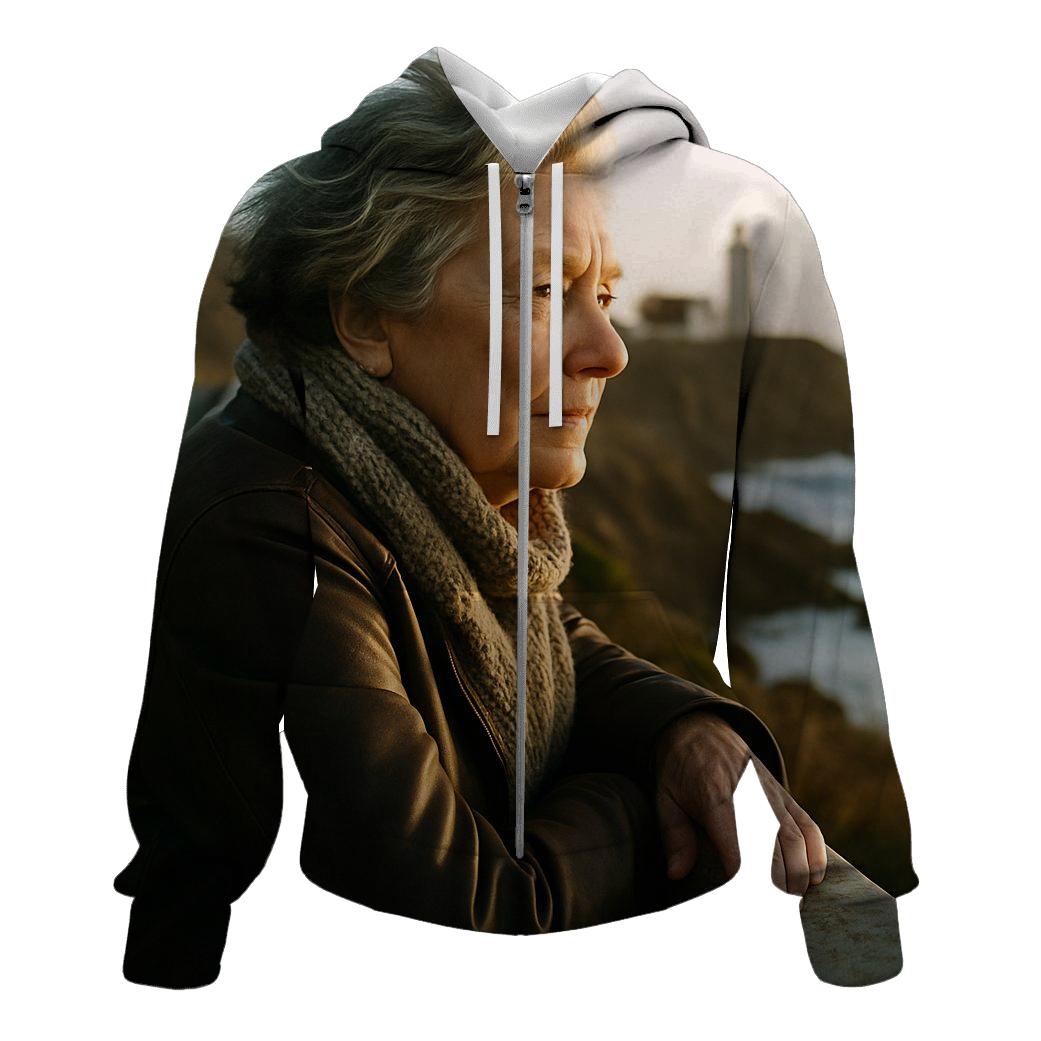 Polly Holliday On Coastal Drive embroidered hoodies