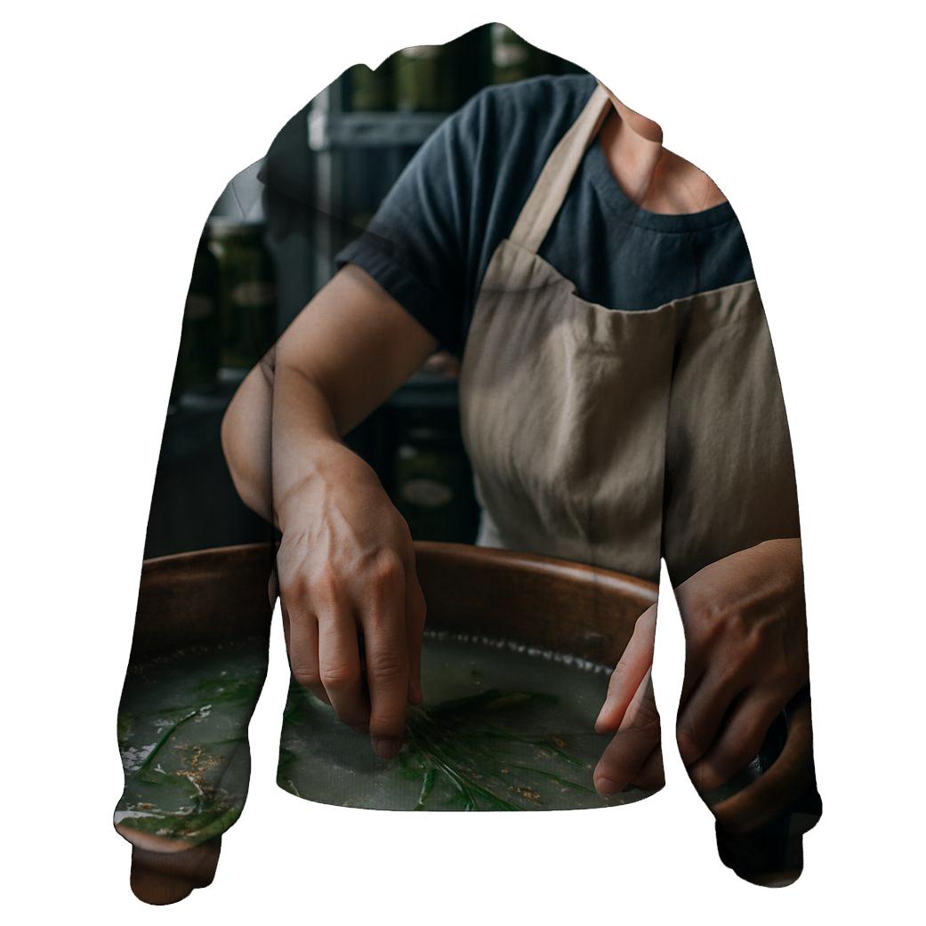 Artisan Pickling Workshop Close Up embroidered hoodies