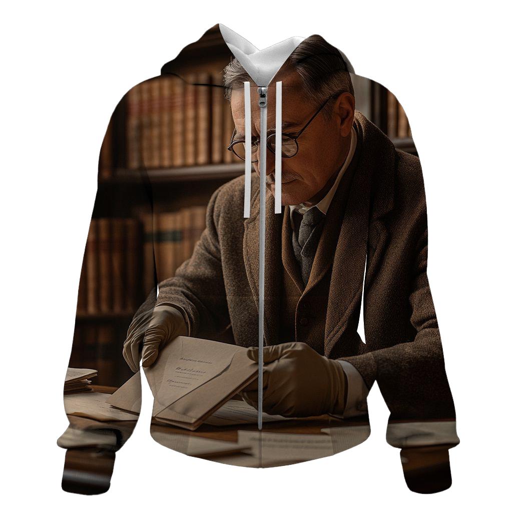 Graham Greene Reading Letters In A Heritage Library hoodie trends