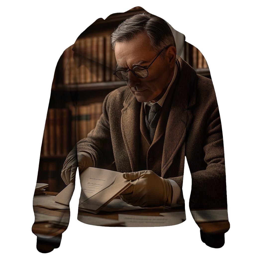 Graham Greene Reading Letters In A Heritage Library hoodie trends