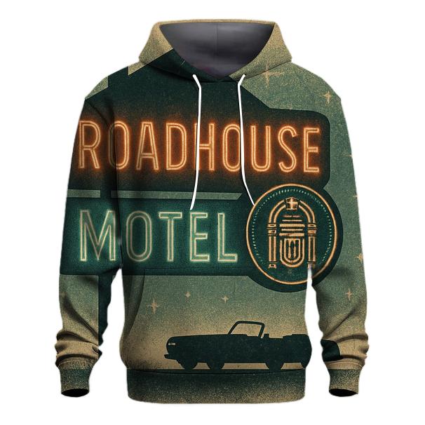 Vintage Roadhouse Neon Postcard designer hoodies