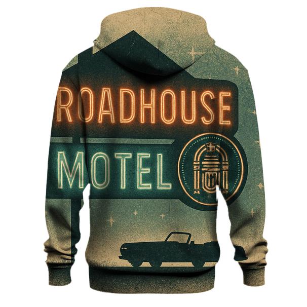 Vintage Roadhouse Neon Postcard designer hoodies