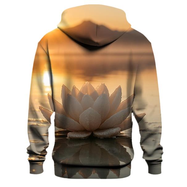 Dawn Lotus On Salt Flats hoodie designs