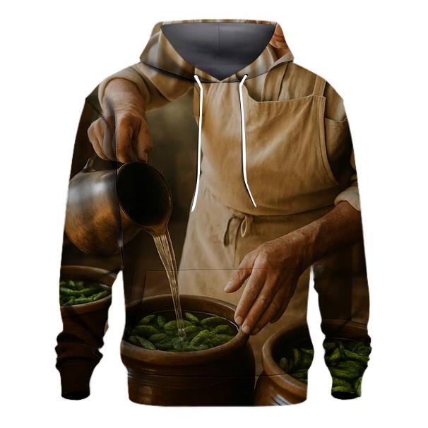Artisan Cornichon Cellar In Burgundy designer hoodies
