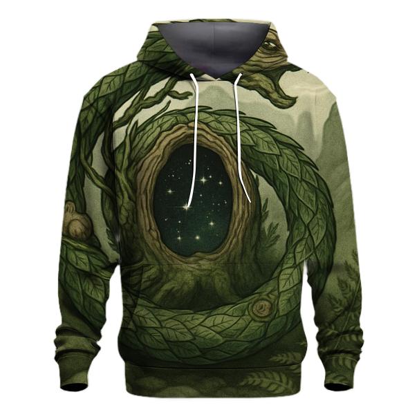 Forest Spiral Ouroboros lightweight hoodies