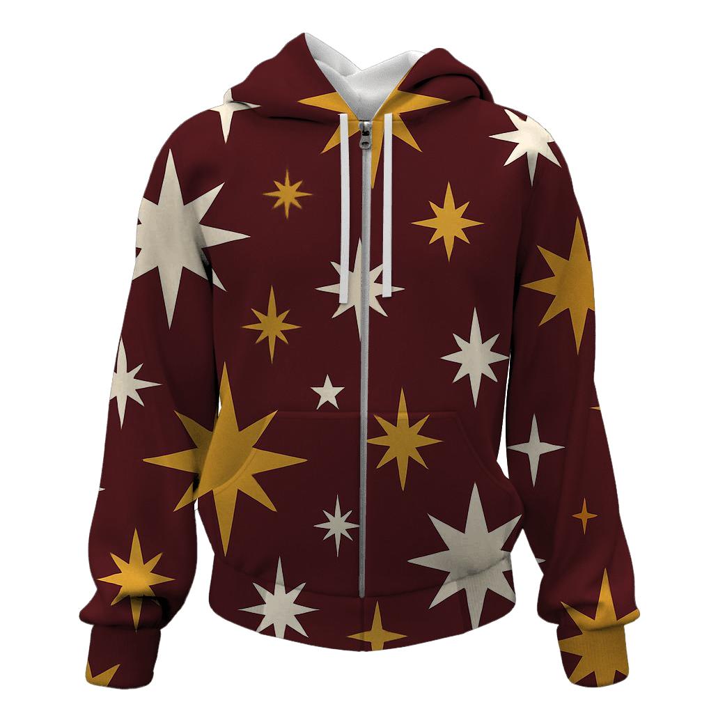 Festive Starfall Pattern hoodie trends